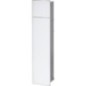 WC-Wandeinbaucontainer Zero flächendbündig, geschlossen, Höhe 800mm, 2 Glastüren