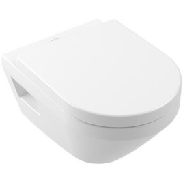 Pack combiné VetB Architectura WC suspendu à fond creux ouvert TwistFlush sans rinçage + Abattant WC Softclose, blanc