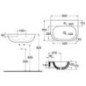 Lavabo 'NUVOLA' lxHxP:600x170x450mm en cèramique blanche