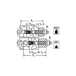 Goujon d'ancrage FAZ II Plus 12/100 HBS, zingué, UE 20