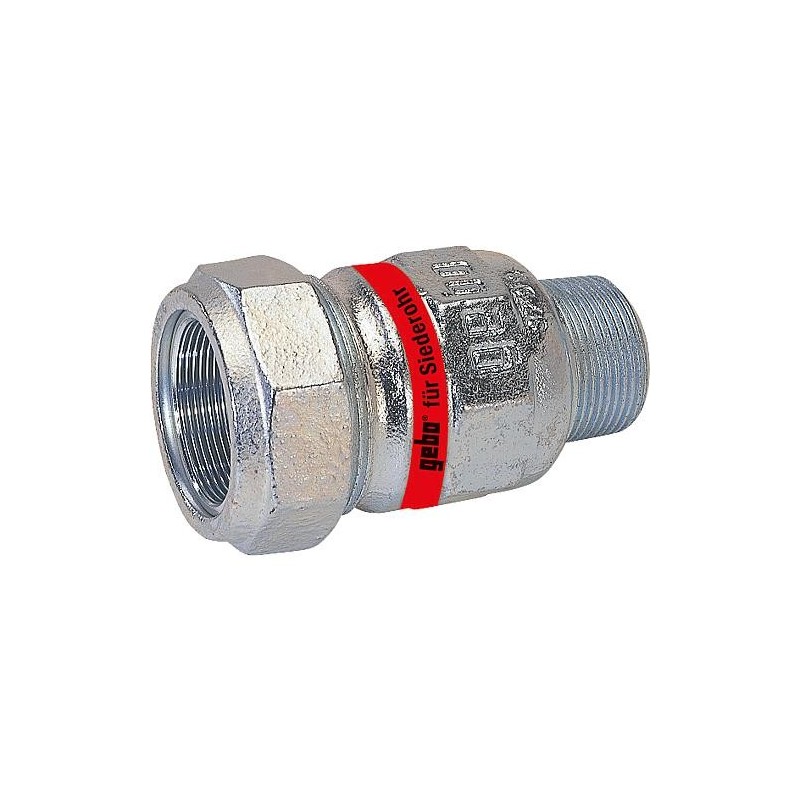 Accouplement de serrage en fonte malleable avec filet male. Eau PN10, Type A 2 tube d acier x 57,0mm tube ...,