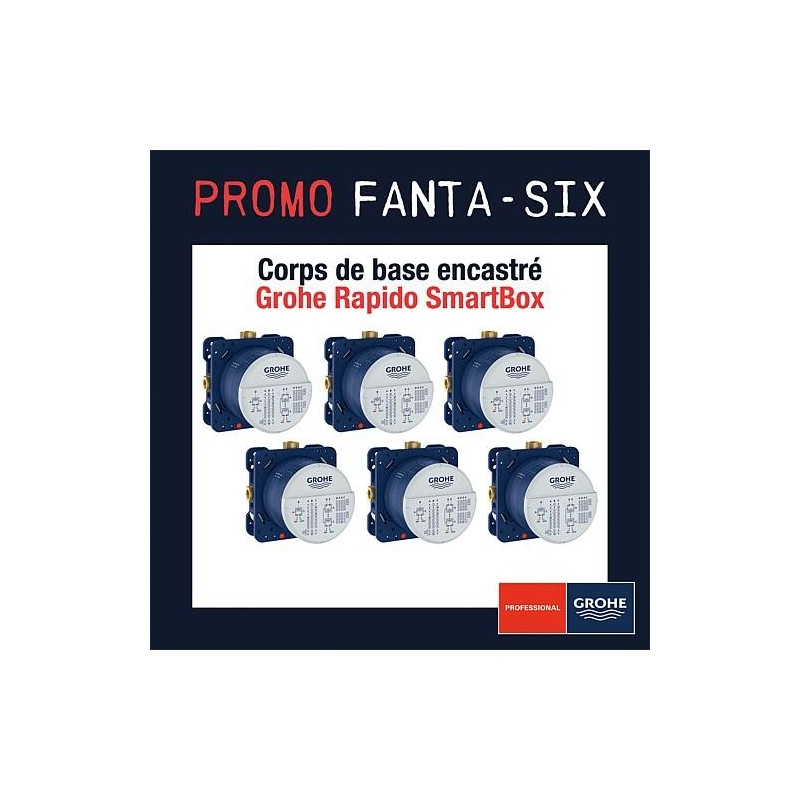 Six-Pack paquet économique 6x Grohe Smartbox