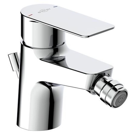 Mitigeur de bidet Nomoro, saillie 116 mm avec garniture d’écoulement chrome