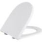 Abattant WC AIMERA Compact Softclose Duroplast blanc charnière inox