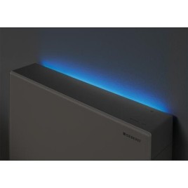 GEBERIT Monolith Plus Module sanitaire pour WC suspendu 114cm, verre blanc/aluminium