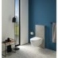 GEBERIT Monolith Plus Module sanitaire pour WC suspendu 114cm, verre blanc/aluminium