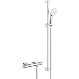 Brausethermostat-Set Grohe Grohtherm 1000 Performance Brausestange 900 mm, Handbrause Ø 110 mm und Brauseschlauch chrom