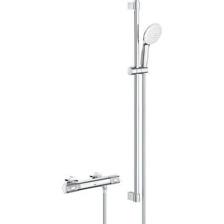Brausethermostat-Set Grohe Grohtherm 1000 Performance Brausestange 900 mm, Handbrause Ø 110 mm und Brauseschlauch chrom