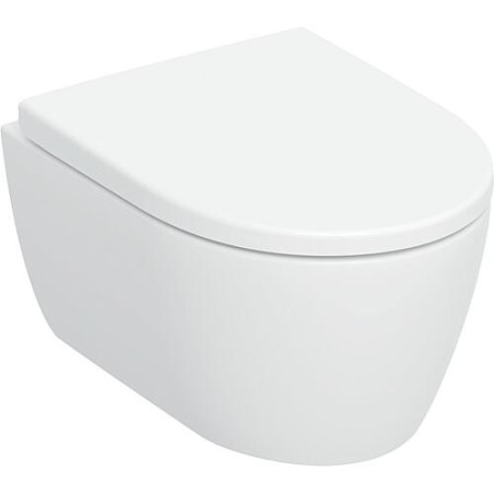 WC suspendu à fond creux Geberit ICon raccourci , TurboFlush avec KeraTect, lxhxp 360x335x490mm, blanc