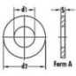 Rondelles inox A2 DIN 125, DIN/EN ISO 7089