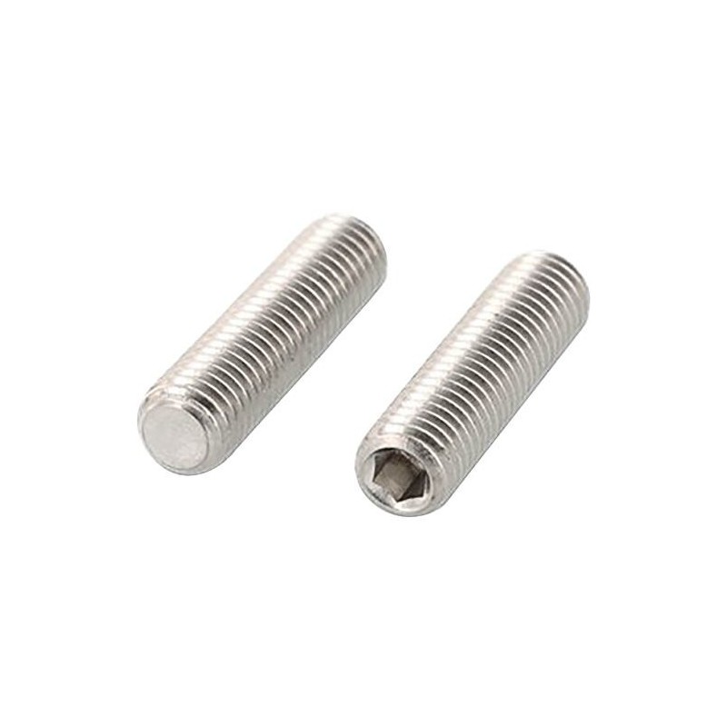 Vis sans tête à six pans creux et cône tronqué 45H selon DIN EN ISO 4026 zinguées galv. recuit M 10 x 12 conditionnement : 100