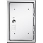 porte de cheminee en inox fermeture 4 pans, type K 31/4 E V2A, 25/30 cm