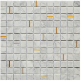 Mosaïque carara gold