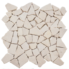 Mosaïque palladien marbre crème
