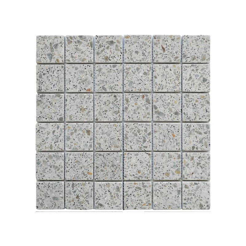 Mosaïque terrazzo light grey