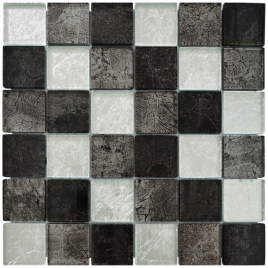 Mosaïque les sublimes silver black grand format