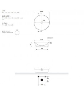 Vasque Mizu 45 + cover à encastrer