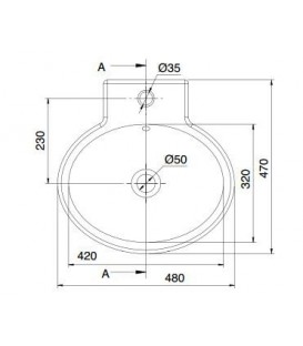 Lavabo/vasque Planet 48