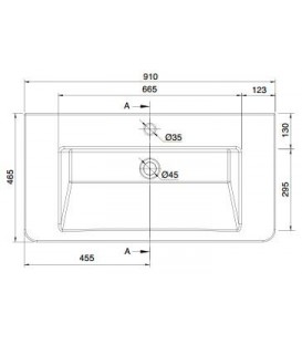 Lavabo Butterly grande taille