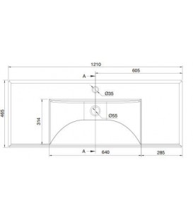 Lavabo ML 120 simple vasque