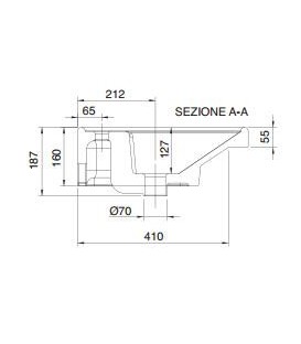 Lavabo ML 120 simple vasque