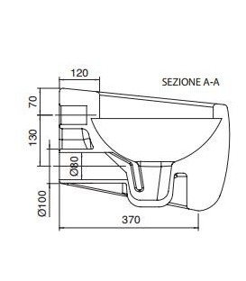 Clean Flush WC cuvette suspendue 50