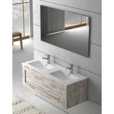 Meuble Suspendu Salle de Bain Denim 120