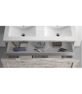 Meuble Suspendu Salle de Bain Denim 120