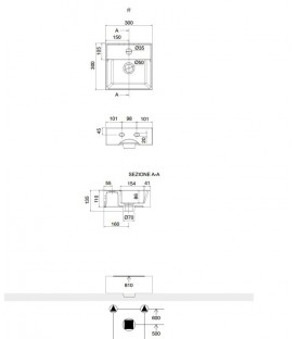 Teorema vasque/lavabo à poser et suspendu 30R
