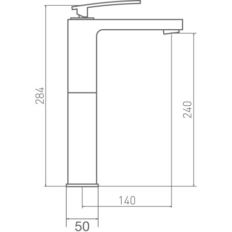 Mitigeur lavabo Despertar blanc réhaussé