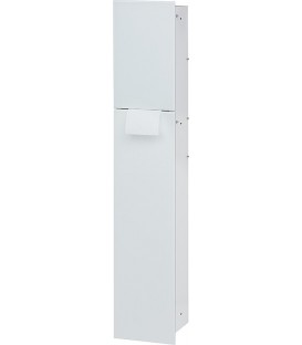 Niche à encastrer en inox pour WC intérieur revêtu par poudre blanc