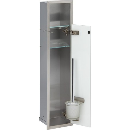 Niche à encastrer en inox pour WC