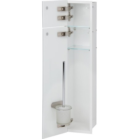 Niche pour WC à encastrer intérieur blanc