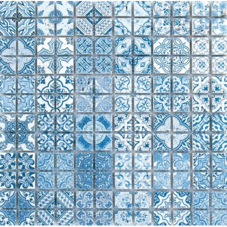 Mosaïque Traversin Décoré Tanger 23x23mm